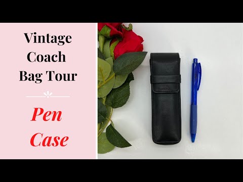 RARE Vintage Coach Pen Case 4572 Black – Cristina Moda Vintage