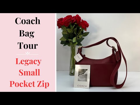 NEW Vintage Coach Legacy Small Pocket Zip 9136 Red 2004 – Cristina