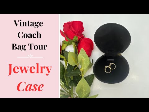 Vintage Coach Round Zip Jewelry Case Black Leather – Cristina Moda