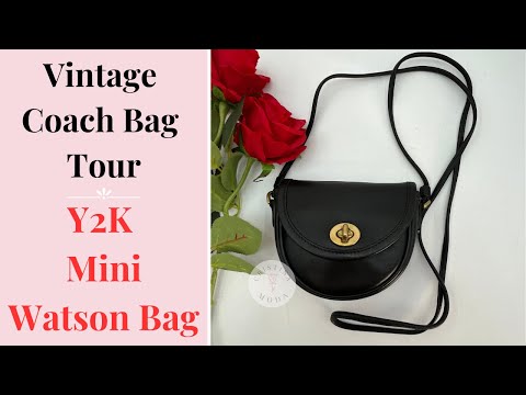Vintage Coach Mini Watson Bag 6606 Black 2002 – Cristina Moda Vintage