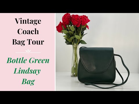 Vintage Coach Lindsay Bag 9888 Bottle Green USA – Cristina Moda
