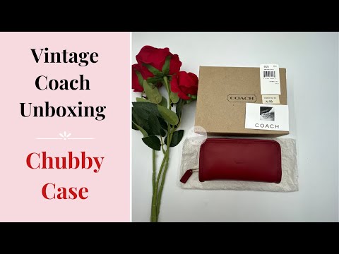 NEW Vintage Coach Chubby Case 6925 Red – Cristina Moda Vintage