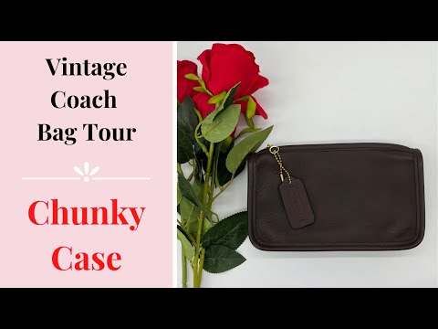 Vintage Coach Chunky Case #7165 on sale Mahogany Brown