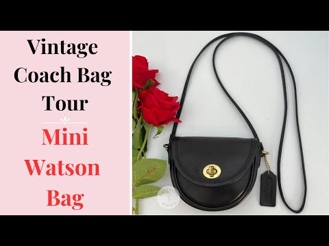 Vintage Coach Mini Watson Bag 6606 Black 2002 – Cristina Moda Vintage