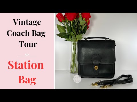 Vintage Coach Station Bag 5130 Black USA – Cristina Moda Vintage