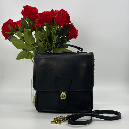 Vintage Coach Station Bag 5130 Black USA