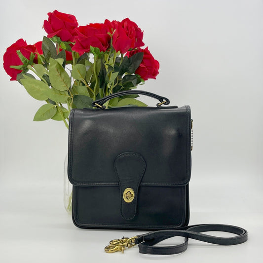 Vintage Coach Station Bag 5130 Black USA