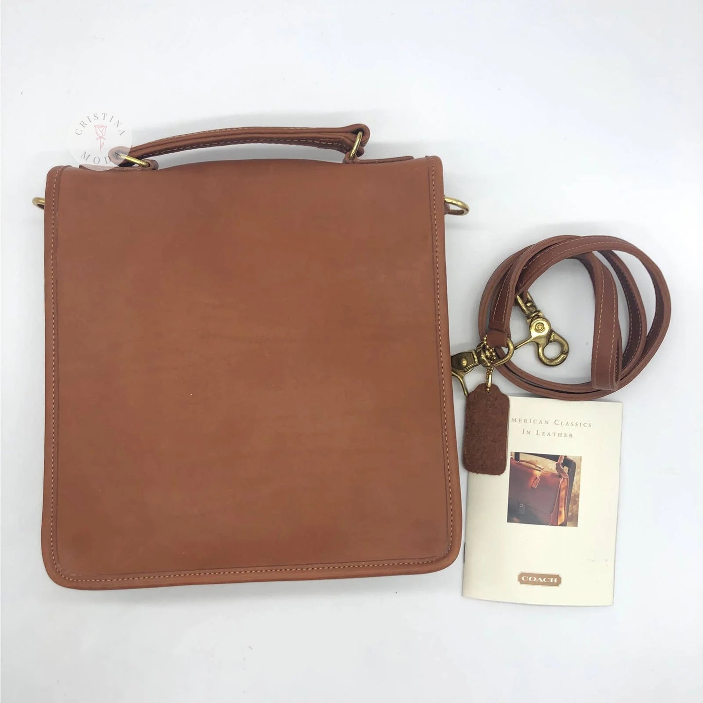 LIKE NEW Vintage Coach Shoulder Pouch Large Station Bag 5130 British Tan USA