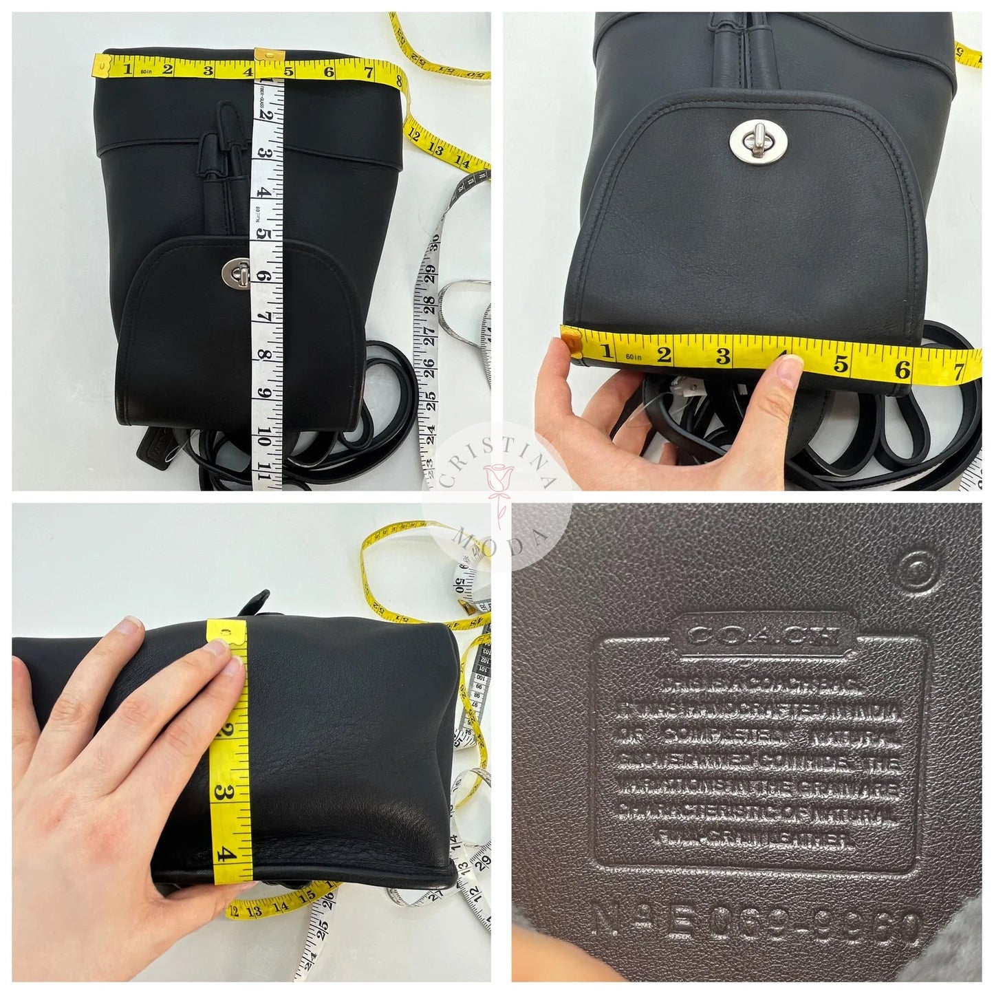 NEW Vintage Coach Daypack Backpack 9960 Black Nickel Hardware 2006 India