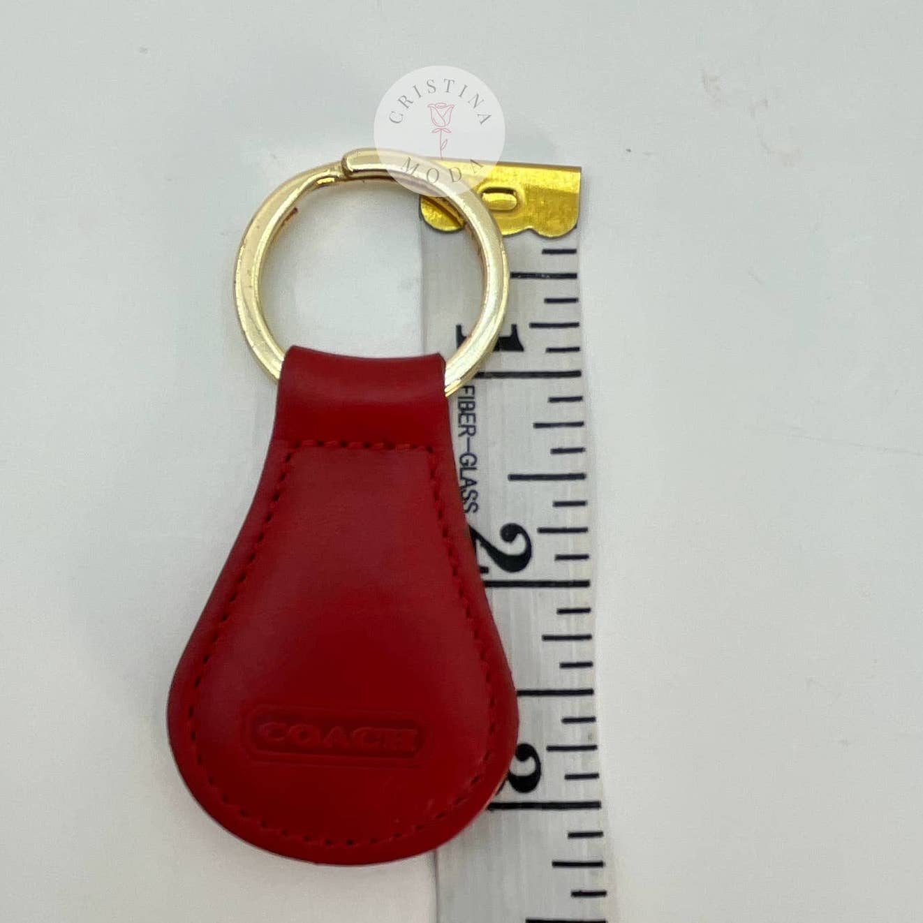 LIKE NEW Vintage Coach Classic Key Fob 7210 Red