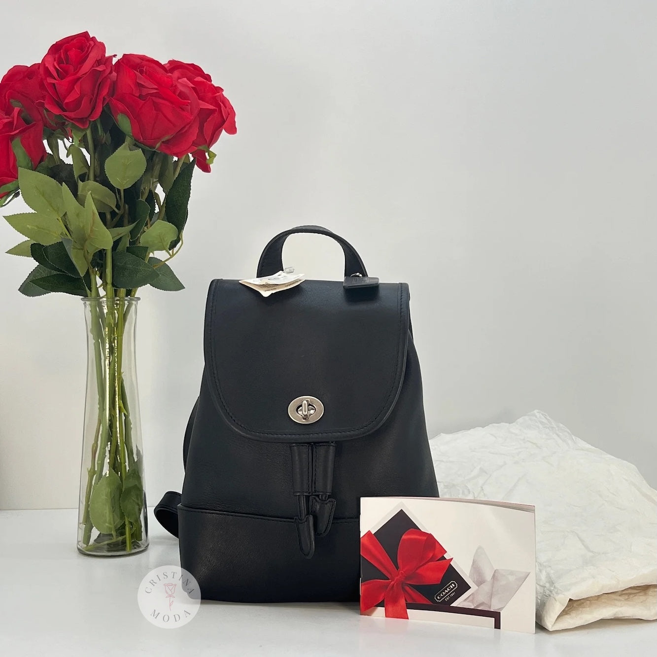NEW Vintage Coach Daypack Backpack 9960 Black Nickel Hardware 2006 Ind – Cristina Moda Vintage