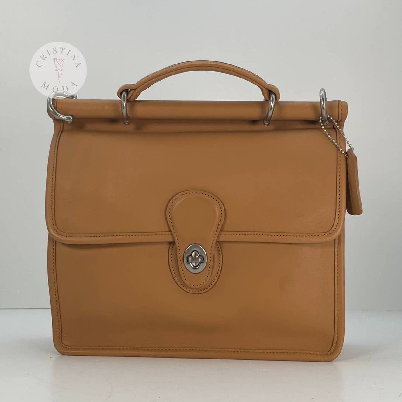 LIKE NEW Vintage Coach Willis Bag 9927 Camel Color 2001 Costa Rica