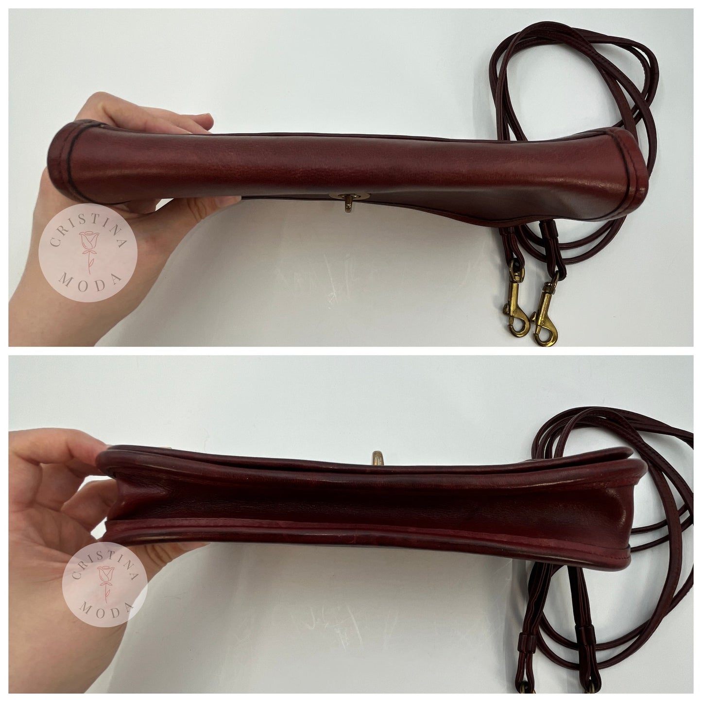 Vintage Coach NYC Early Dinky Bag Mini Clutch 9375 Burgundy