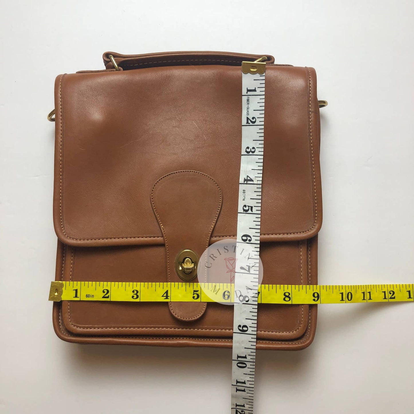 LIKE NEW Vintage Coach Shoulder Pouch Large Station Bag 5130 British Tan USA