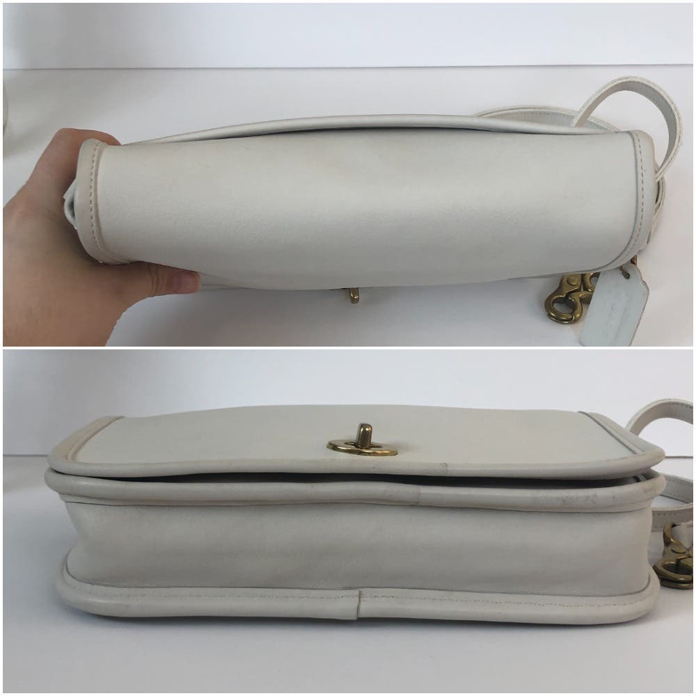 Vintage Coach Pocket Purse White #9755 USA 1995