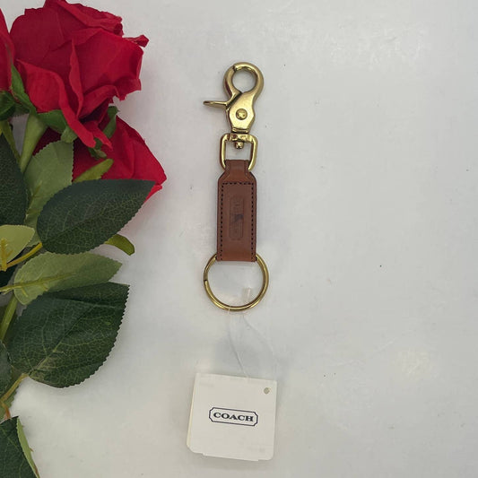 NEW Vintage Coach Trigger Snap Key Fob 7212 British Tan