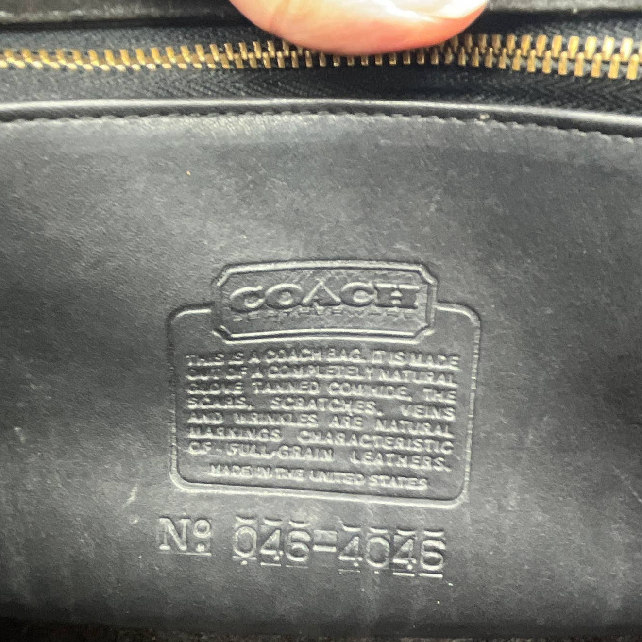 Vintage Coach Original Rambler Bag 9735 Black USA