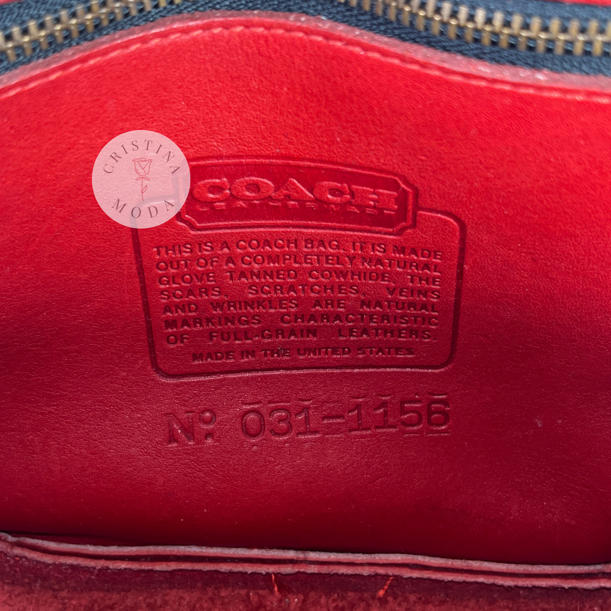 Vintage Coach Chester Bag 9901 USA Red