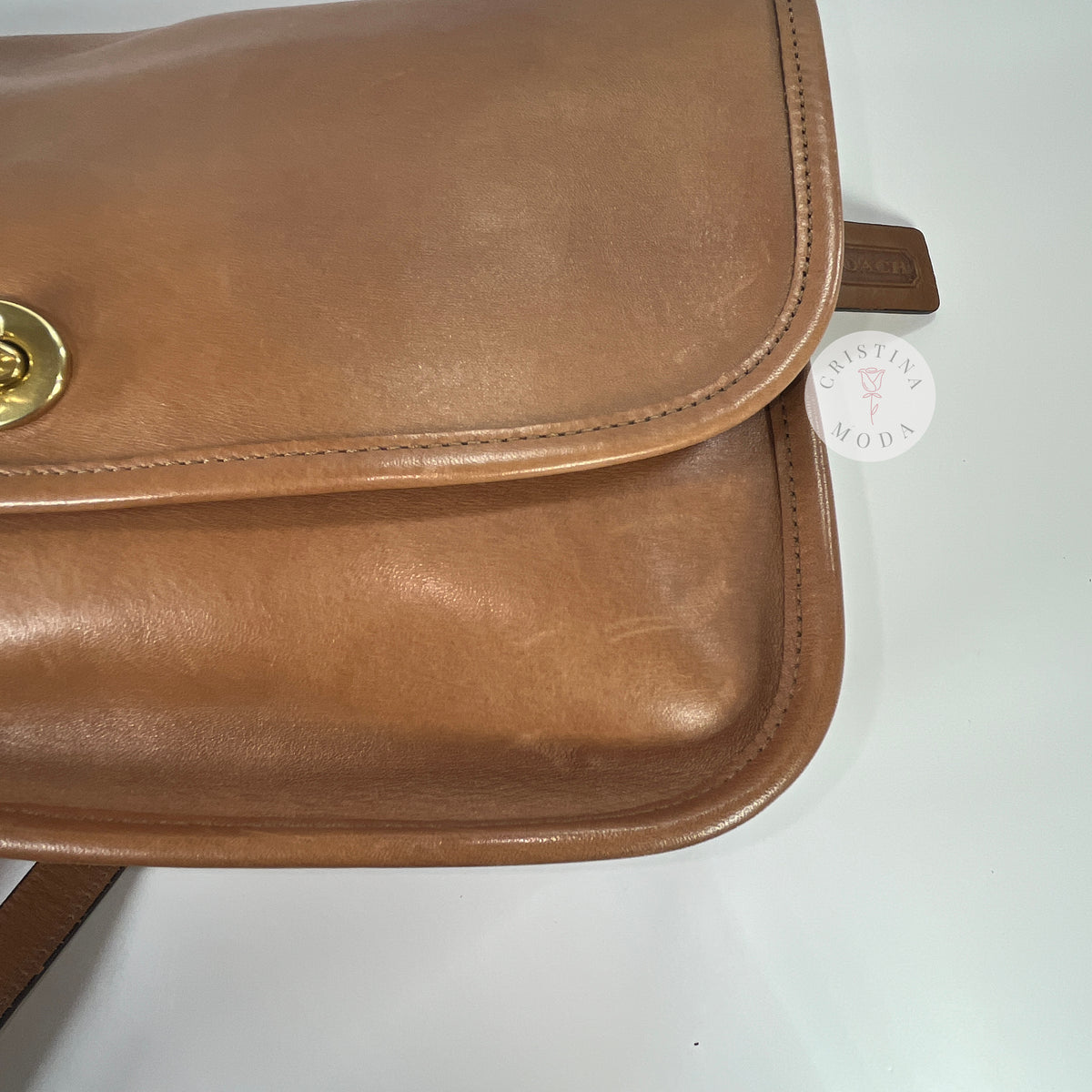 Vintage Coach City Bag 9790 Hand Burnished Leather 2003