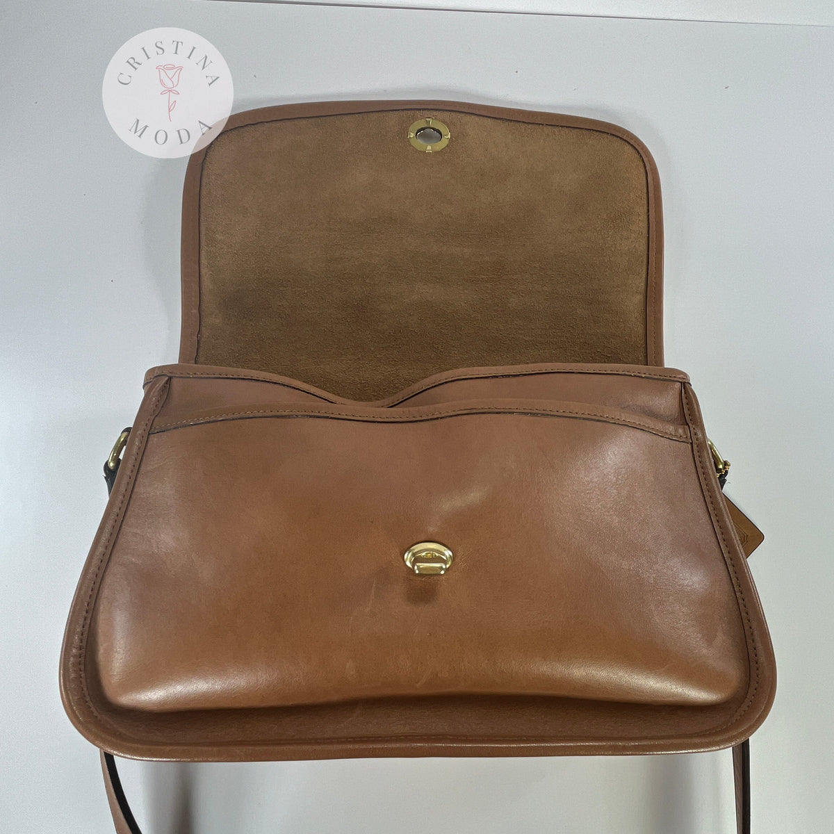 Vintage Coach City Bag 9790 Hand Burnished Leather 2003