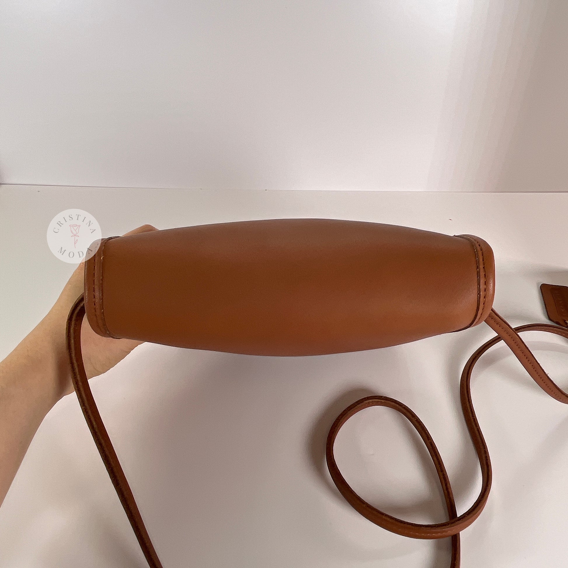Top of vintage coach compact pouch