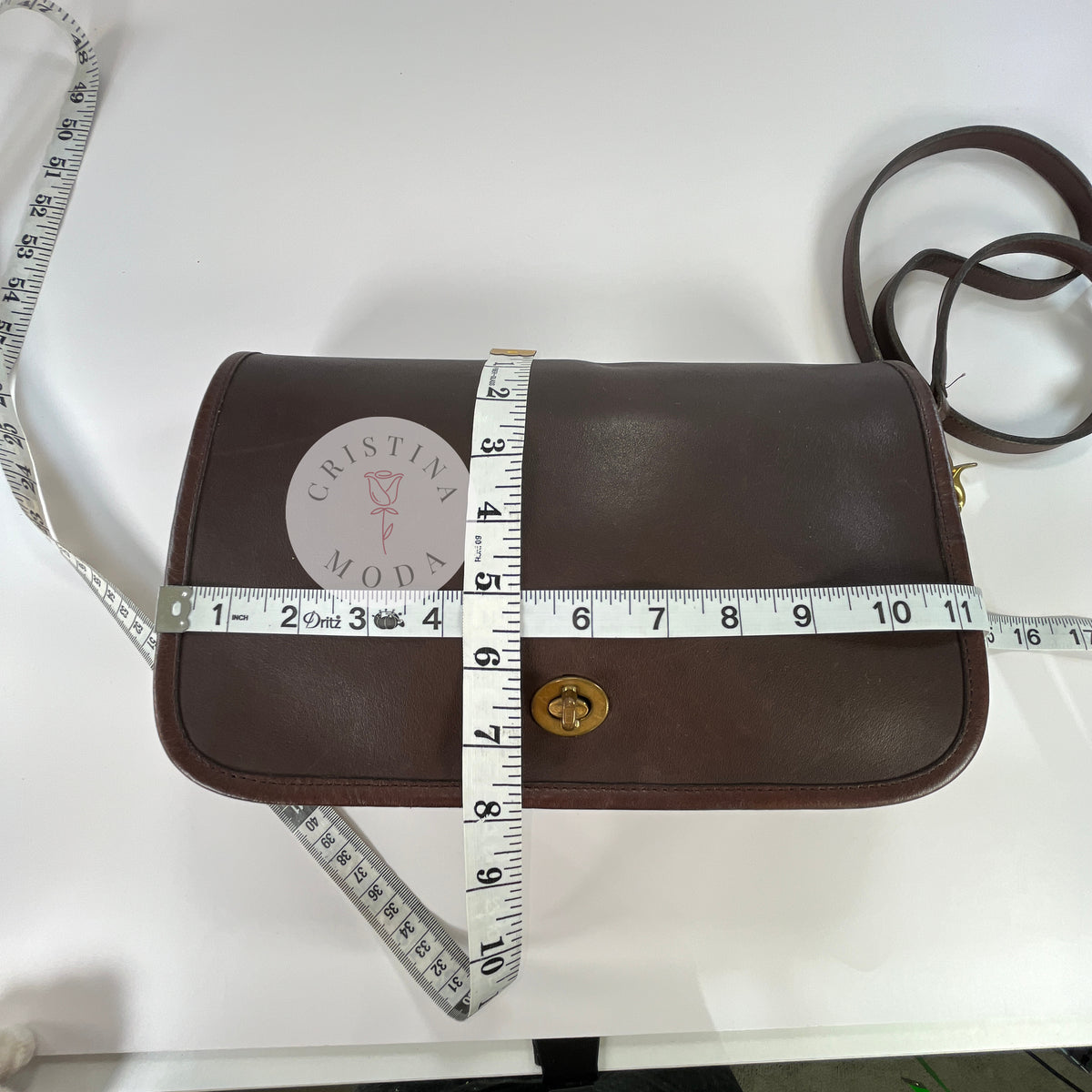 Vintage Coach NYC Convertible Clutch #9635 Mocha Brown