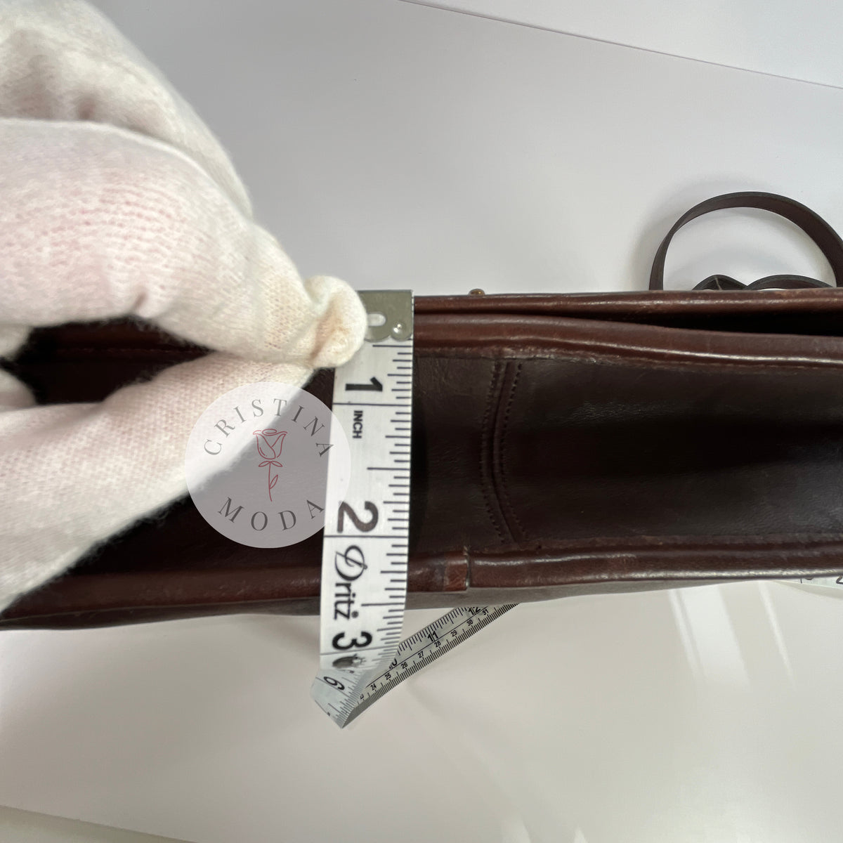 Vintage Coach NYC Convertible Clutch #9635 Mocha Brown