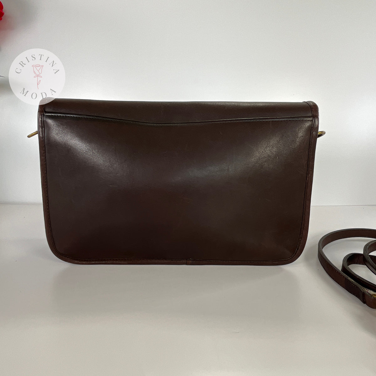 Vintage Coach NYC Convertible Clutch #9635 Mocha Brown