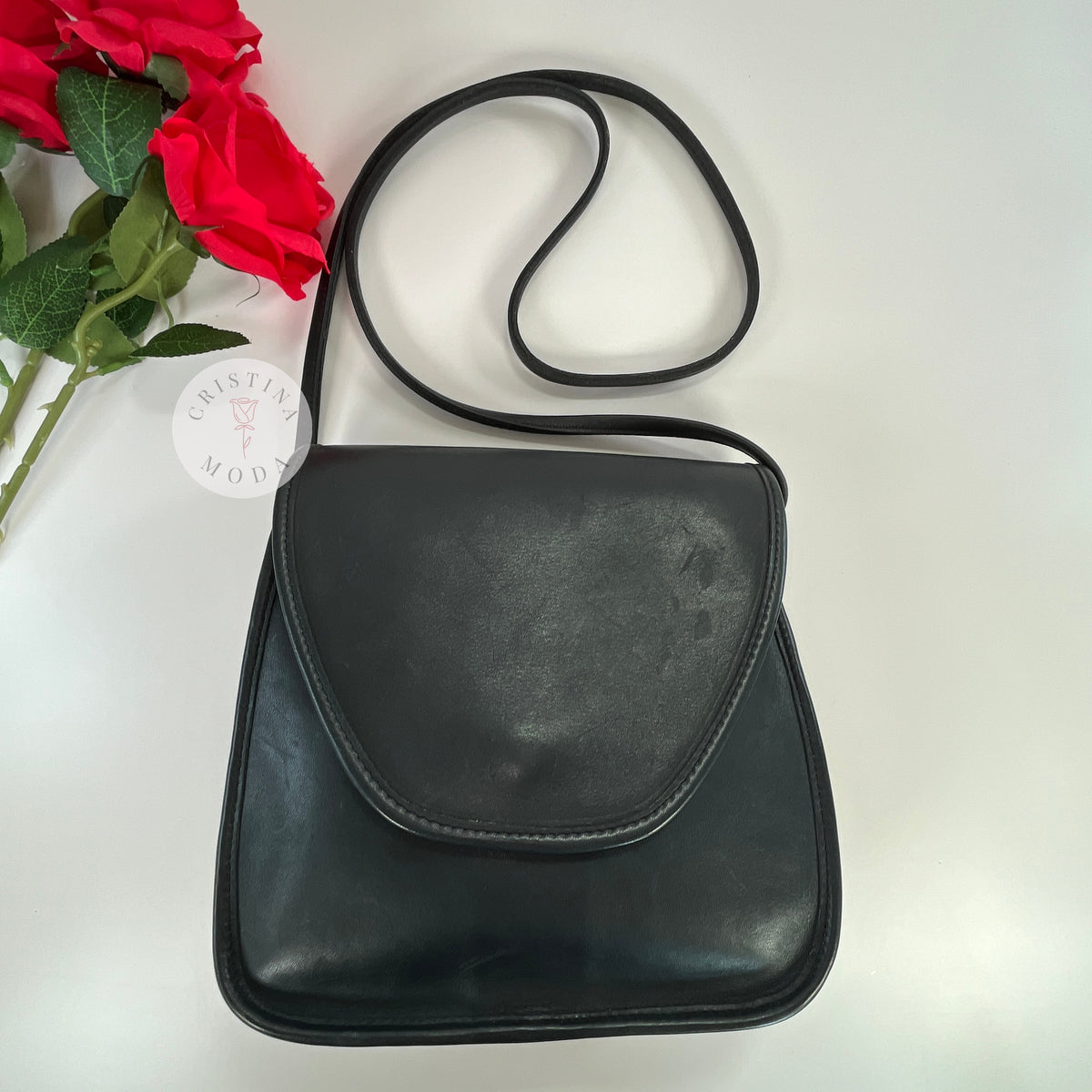 Vintage Coach Lindsay Bag 9888 Navy USA