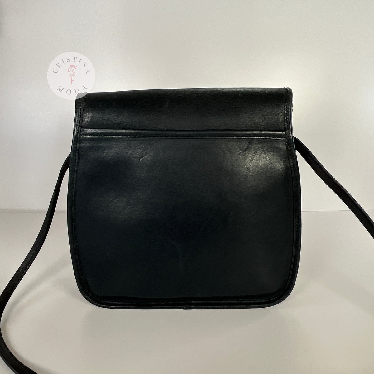 Vintage Coach Lindsay Bag 9888 Navy USA