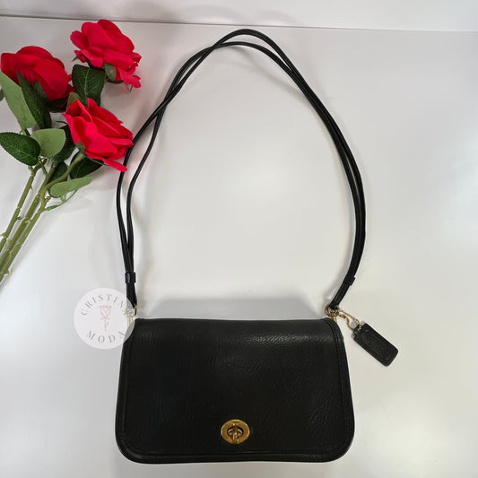 Vintage Coach NYC Mini Clutch 9375 Early Dinky Bag Black