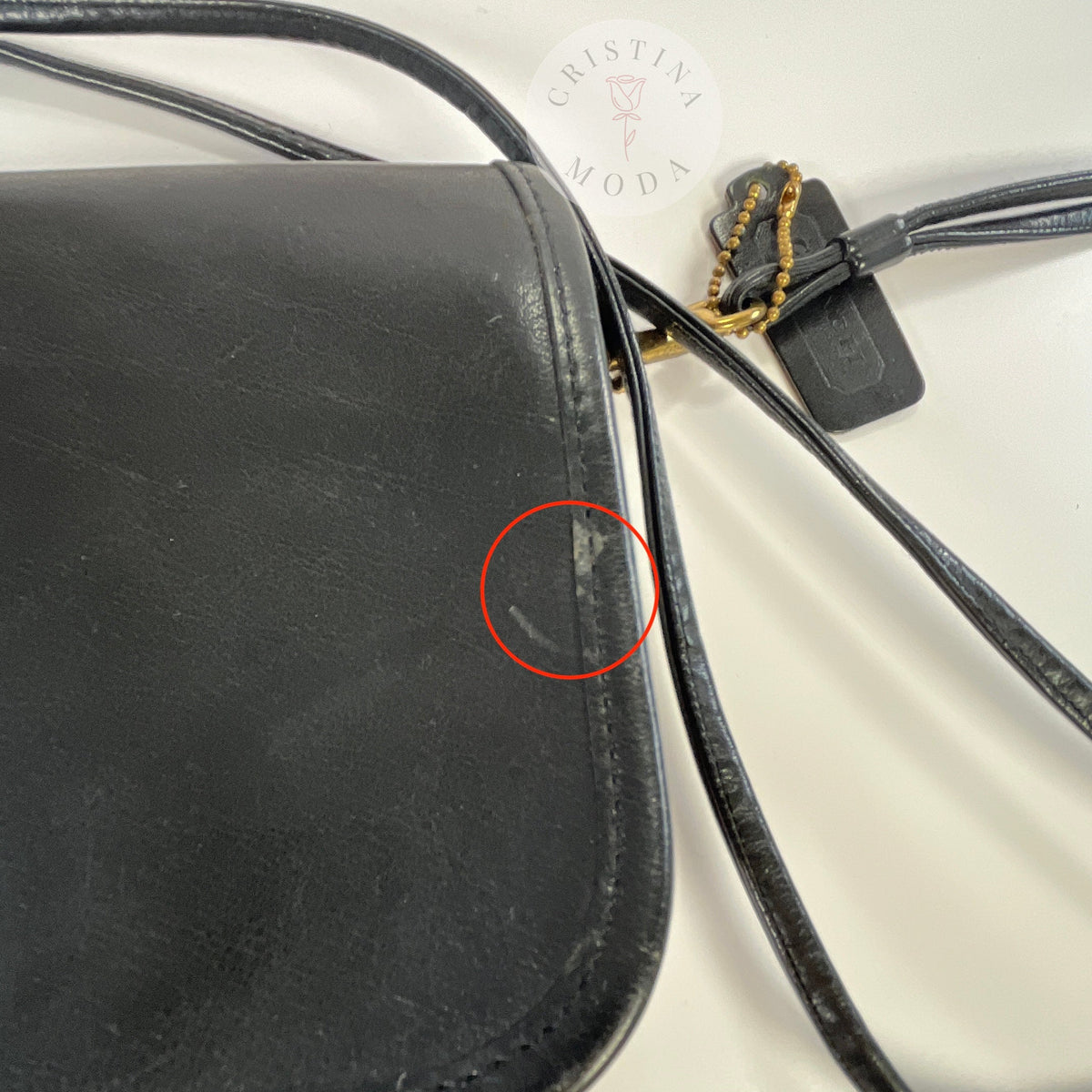 Vintage Coach NYC Early Dinky Bag Mini Clutch 9375 Black 1980s