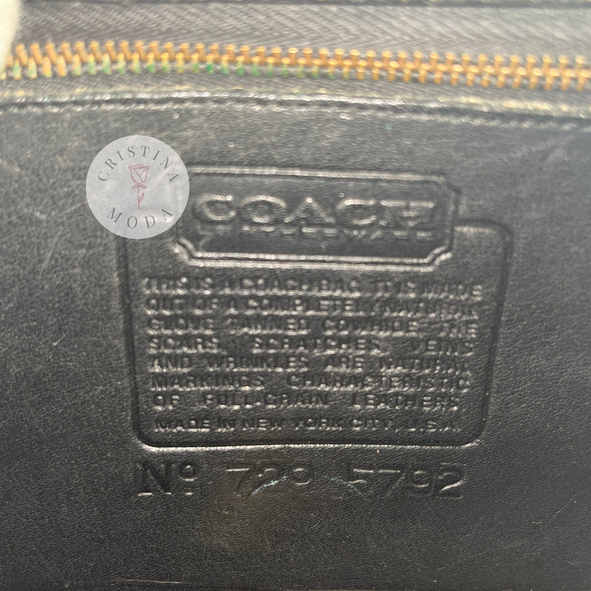 Vintage Coach NYC Early Dinky Bag Mini Clutch 9375 Black 1980s