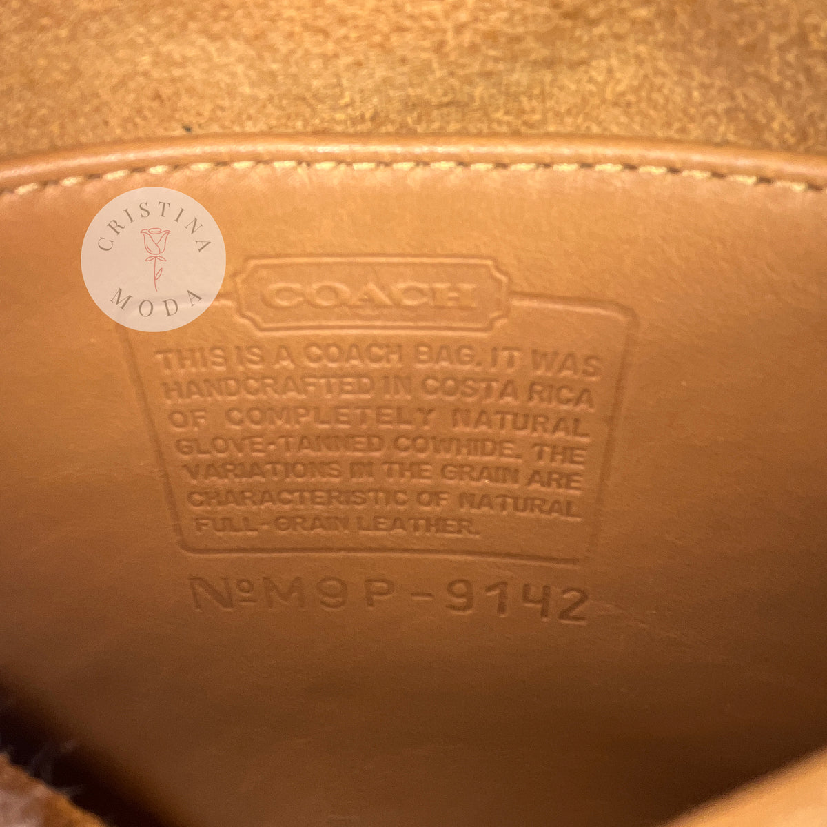 Vintage Coach Mini Hippie Bag 9142 Camel 1999