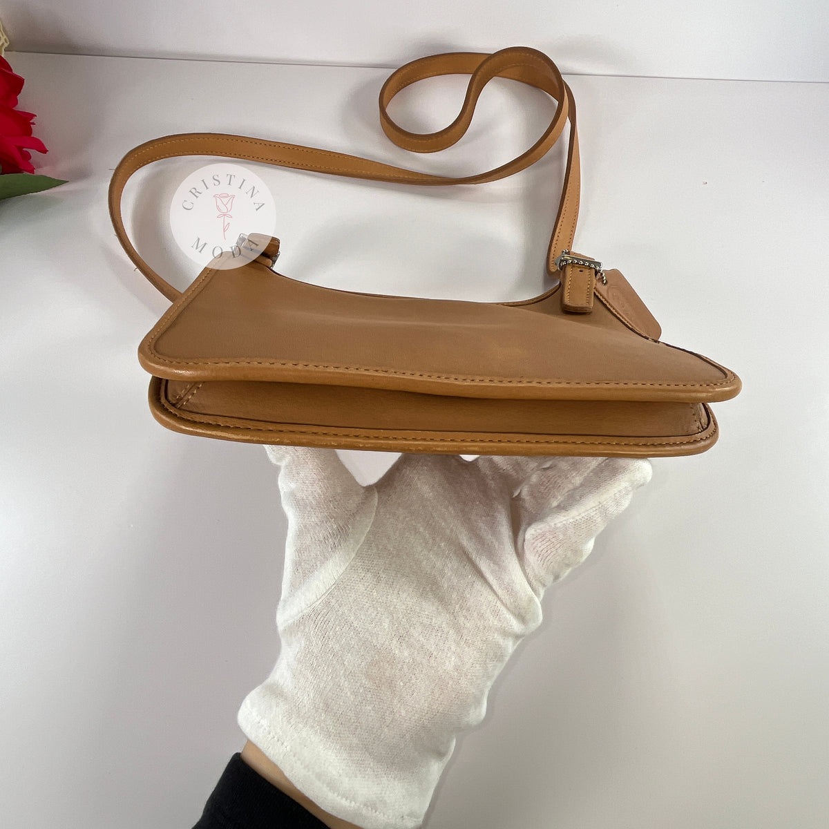 Vintage Coach Mini Hippie Bag 9142 Camel 1999
