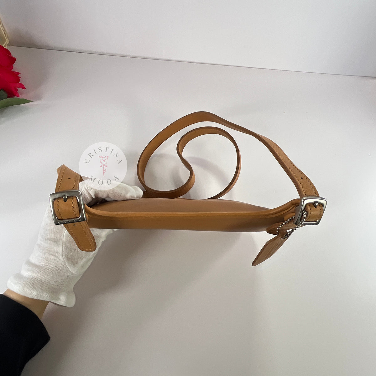 Vintage Coach Mini Hippie Bag 9142 Camel 1999