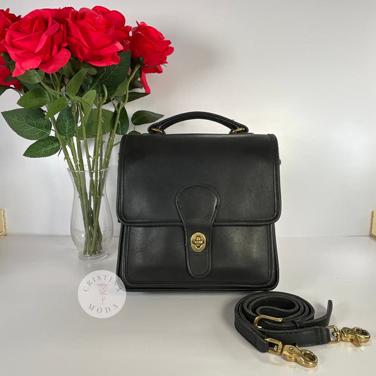 Vintage Coach Station Bag 5130 Black Costa Rica 2000