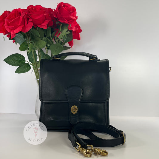 Vintage Coach Station Bag 5130 Black 2001