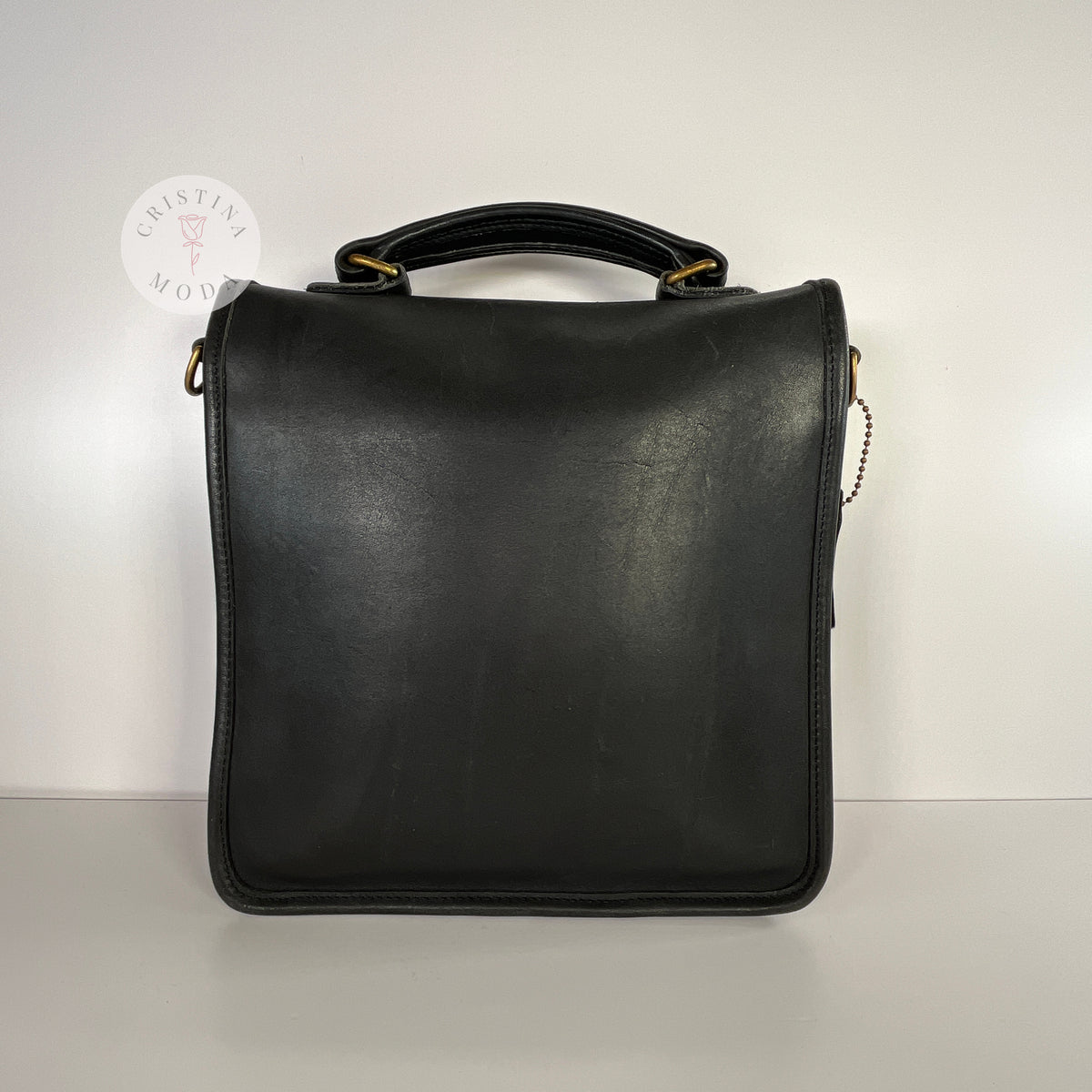 Vintage Coach Station Bag 5130 Black Costa Rica 2000