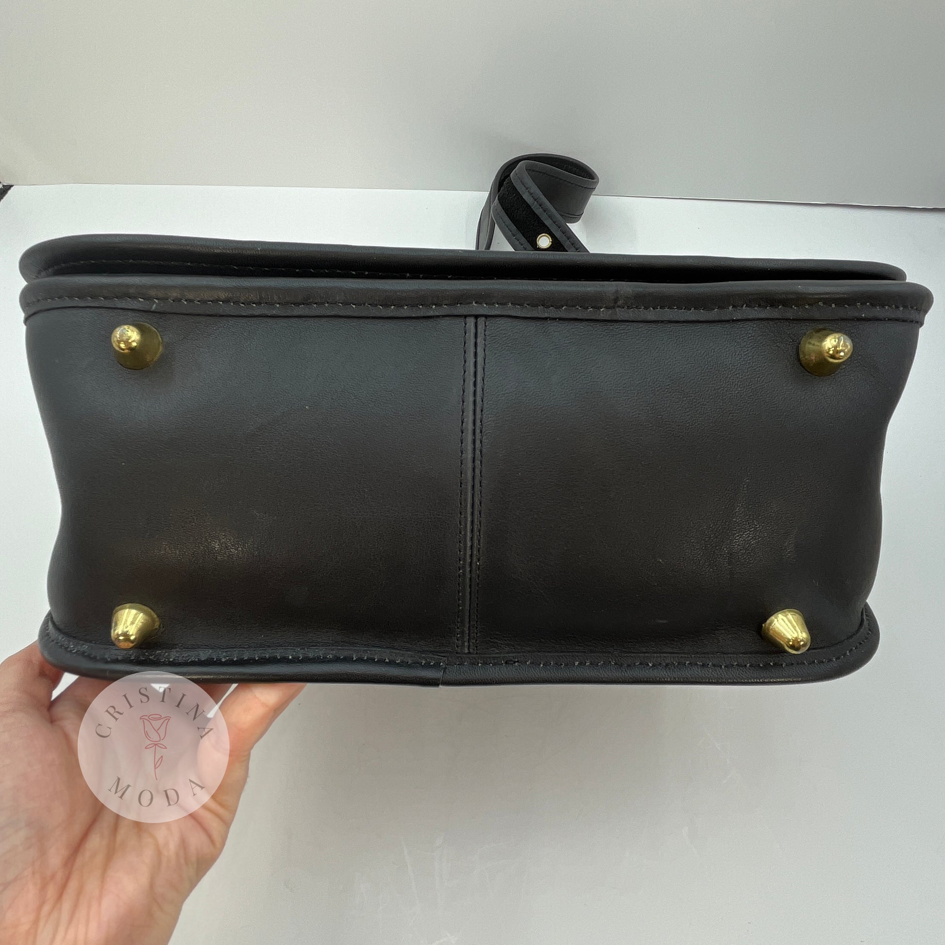 Bottom of vintage coach stewardess bag