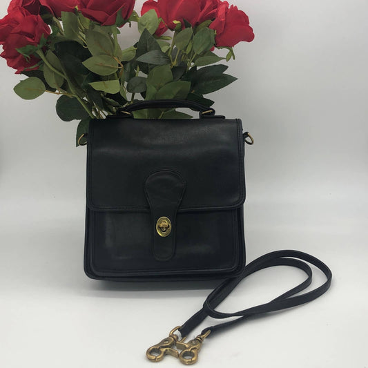 Vintage Coach Station Bag 5130 Black USA