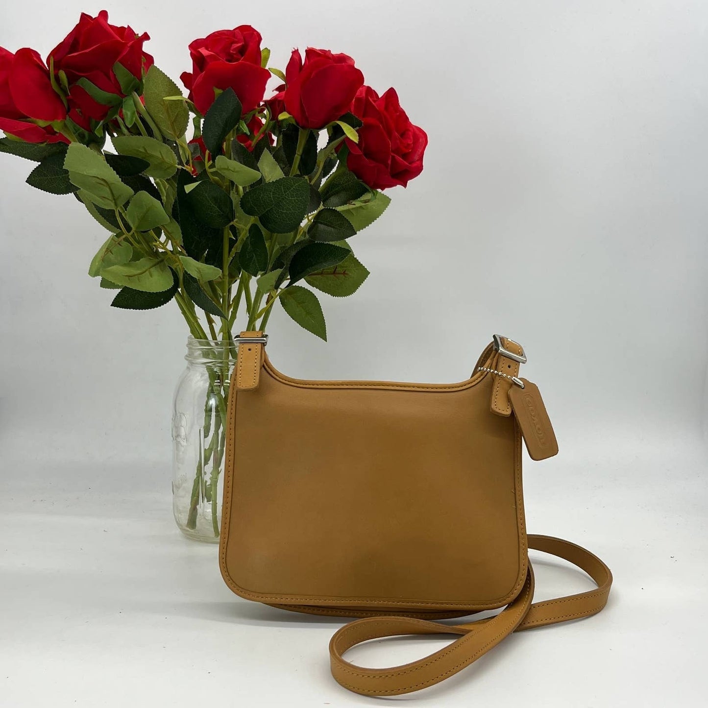 Vintage Coach Mini Hippie Bag 9142 Camel 1999