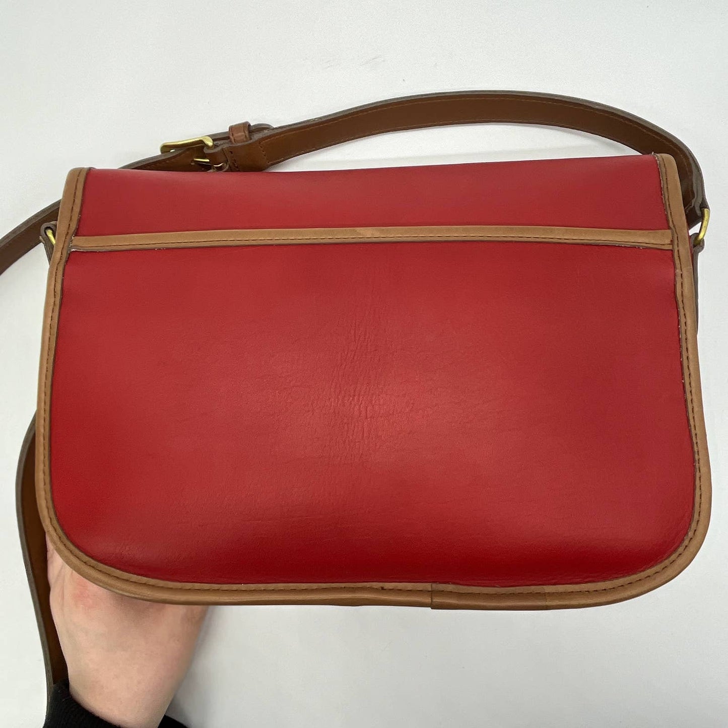 Vintage Coach City Bag Spectator 6790 Red Tabac USA