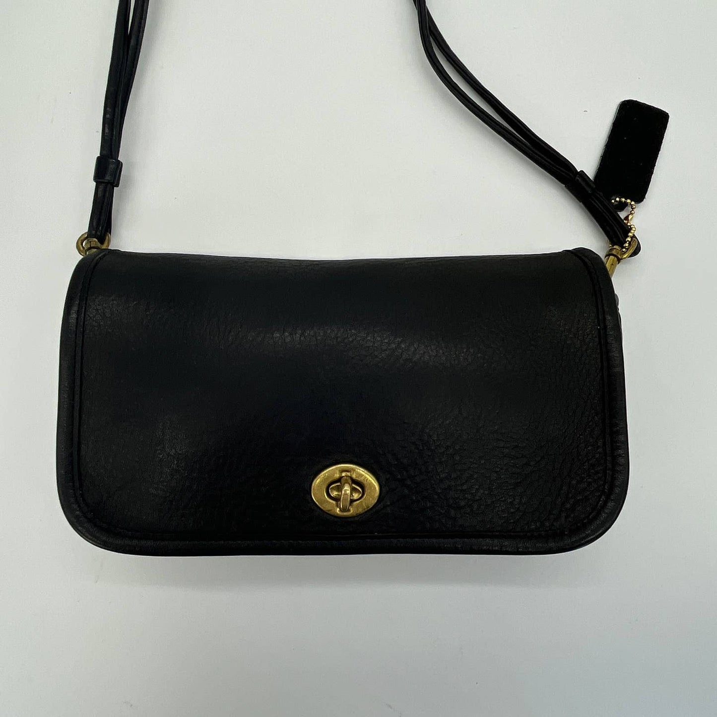 Vintage Coach NYC Mini Clutch #9375 Early Dinky Bag Black