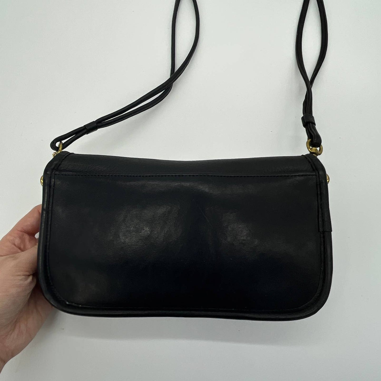 Vintage Coach NYC Mini Clutch #9375 Early Dinky Bag Black