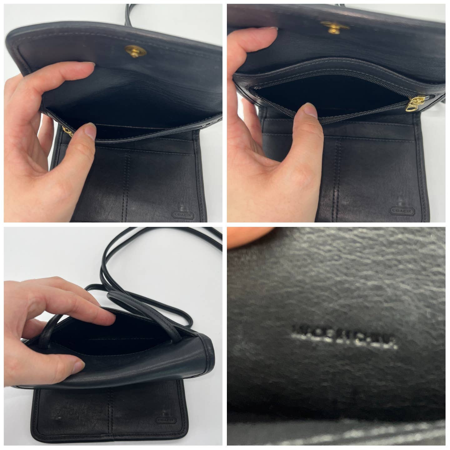 Vintage Coach Swing Wallet 4843 Black