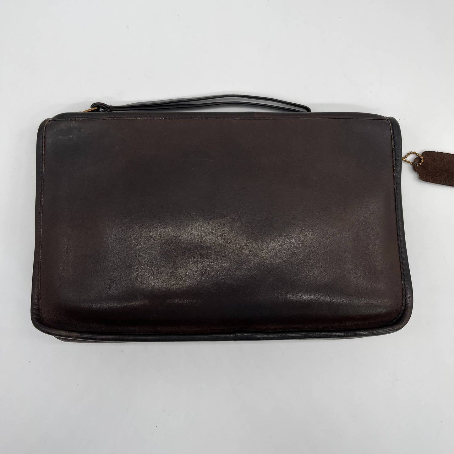 Vintage Coach NYC Standard Clutch 5140 Mocha 1980's