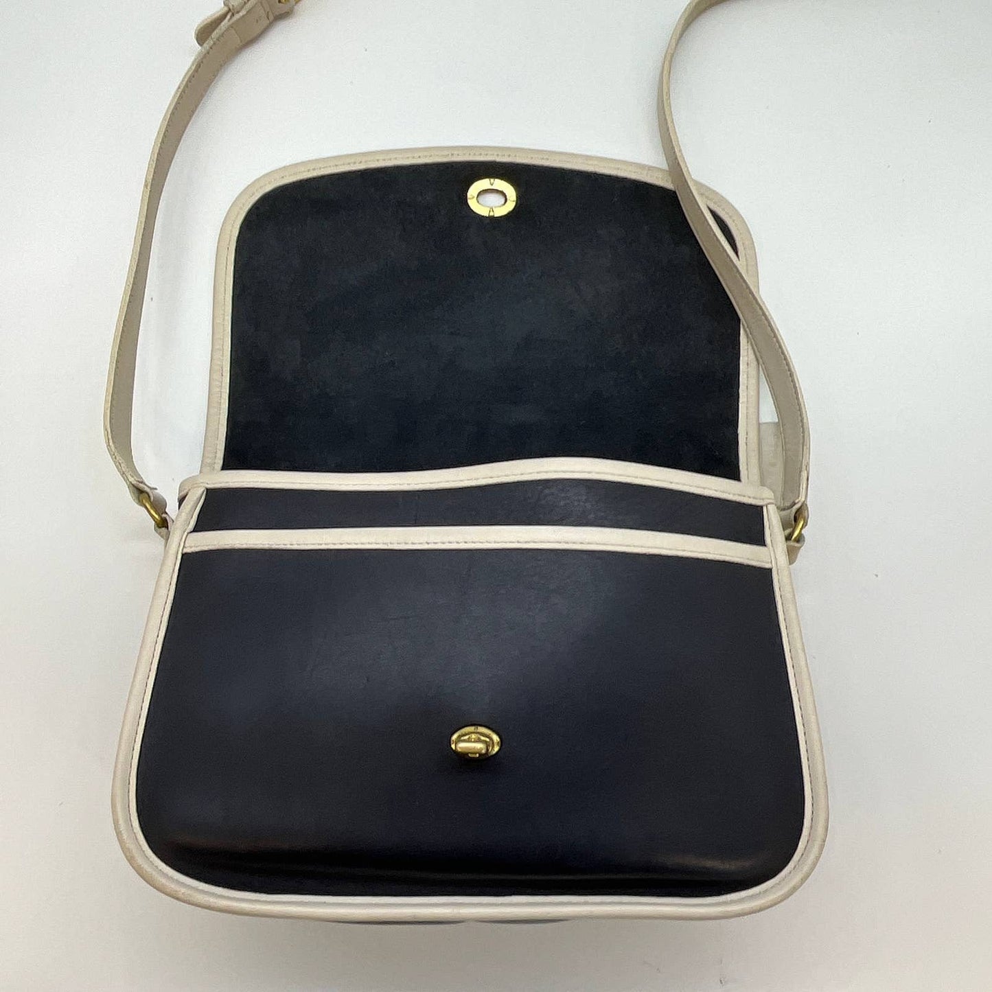 Vintage Coach Spectator City Bag 9667 Navy White 2001 Costa Rica