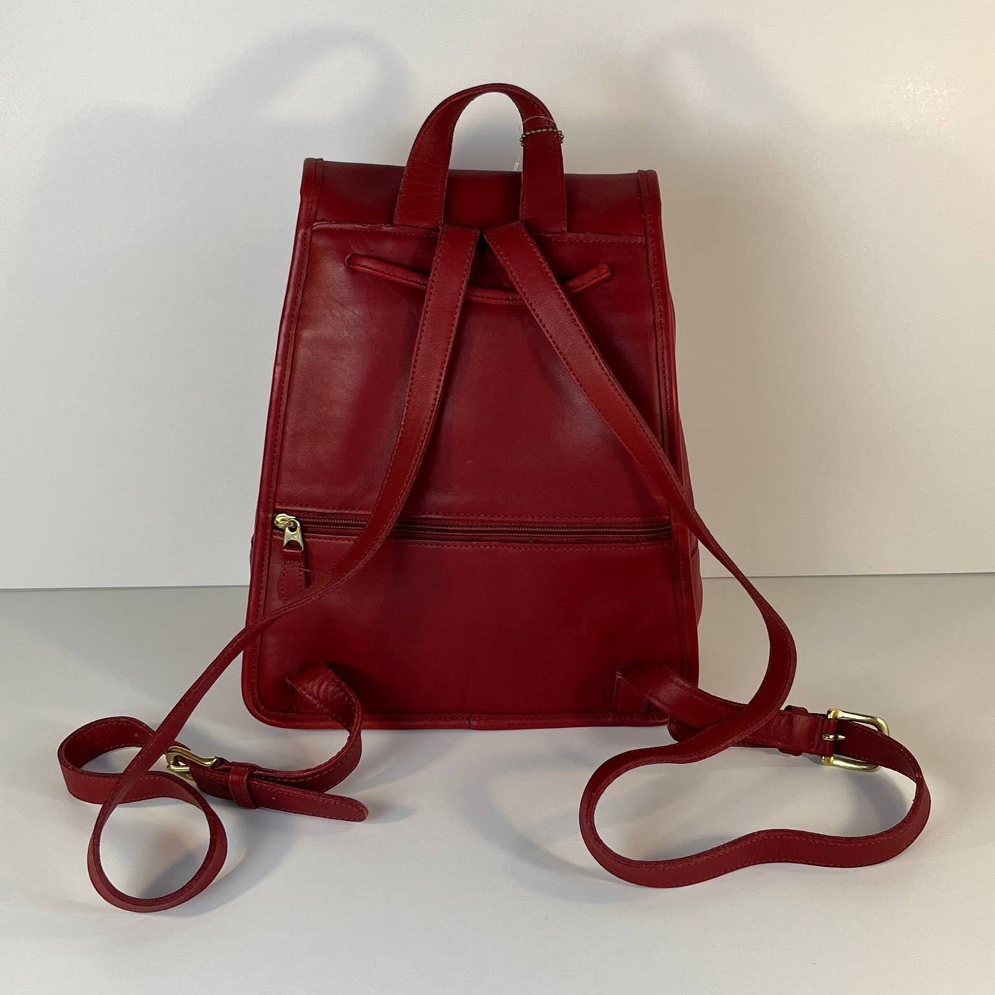 NEW Vintage Coach Large Daypack Backpack 9791 Red USA 1999