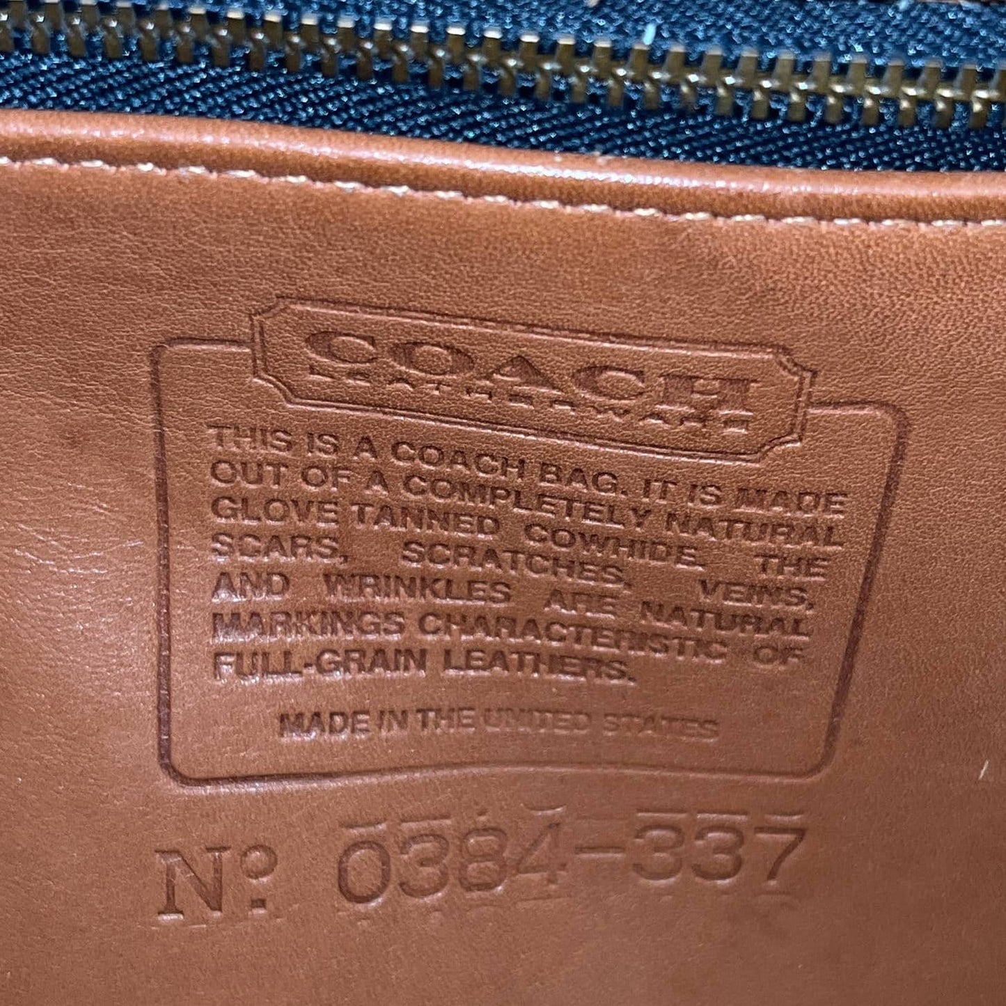 Vintage Coach Willis Bag 9927 British Tan USA